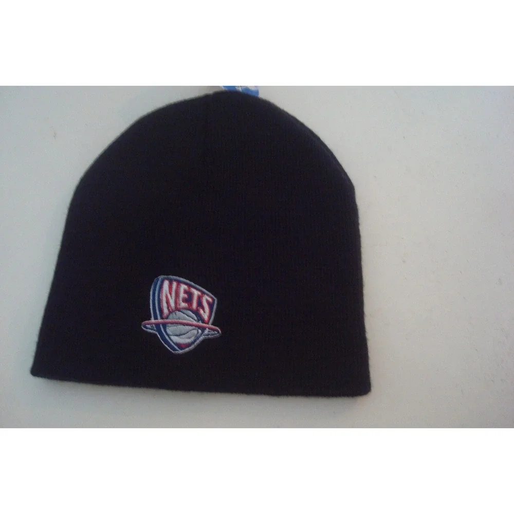 NEW JERSEY NETS   TOBOGGAN‎ KNIT VINTAGE BEANIE SKULL HAT CAP K2